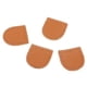 thumbnail image 4 of 4 Piezas de Bricolaje de material cuero Accesorios de Cremallera Tapón de Cremallera Tapones Inferiores marrón, 4 of 7