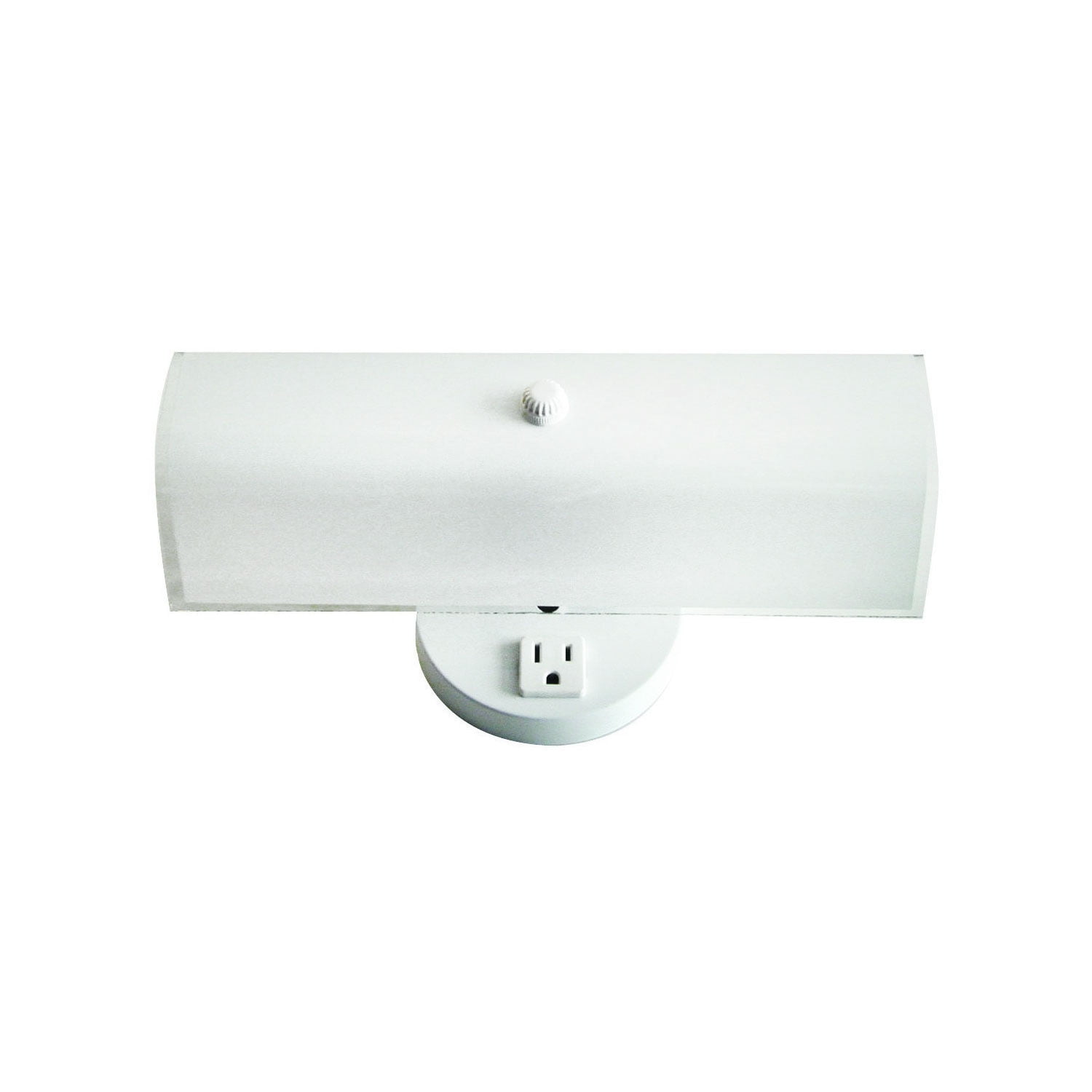 2 Bulb Bath Vanity Light Fixture Wall Mount With Plug In Receptacle White Walmartcom Walmartcom