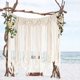 thumbnail image 4 of Tapiz colgante de pared tejido con borlas grandes de macramé Fernando Beige bohemio Chic tapiz tejido macramé, 4 of 7