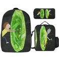 thumbnail image 1 of Rick and Morty Season Backpack Brain Box System Cognitive Bookbag with Nutrient Lunch Organizer, 1 of 5