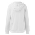 thumbnail image 5 of Vedolay Sweatshirt for Women Fashion Printed Stand Up Collar Women Long Sleeve Hoodie Sweater Zip up Jacket White,2XL, 5 of 5