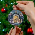 thumbnail image 2 of Hwkond Christmas Decorations for Home Christmas Stereoscopic Vision Birth Blessing Pendant Birth Acrylic Car Hanging Ornaments, 2 of 2