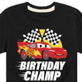 thumbnail image 3 of Disney's Cars - Race To Finish Line - Birthday Champ - Boy's Toddler & Youth Short Sleeve Graphic T-Shirt, 3 of 5