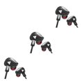 thumbnail image 4 of Sidaley VK3 Auriculares con conector de 3,5 mm Auriculares intrauditivos para teléfonos Type2 NO2, 4 of 6