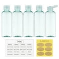 thumbnail image 5 of LISAPACK 3.4Oz Travel Bottles with Flip Cap (5 Pcs) Empty Dispenser Container for Travel Size Cosmetics (100ml, Light Green), 5 of 7