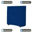 thumbnail image 3 of Ping Pong Table Cover for Indoor / Outdoor - Waterproof & UV Resistant Table Tennis Cover 18 Oz PVC Heavy Duty Fabric with Air Pockets & Drawstring for Snug Fit (Blue), 3 of 7