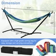 thumbnail image 6 of YRLLENSDAN Hammock with Stand Included, Double Hammock Hammock Stand Heavy Duty Portable Hammock Stand with Carrying Bag for Indoor Outdoor, Blue, 6 of 7