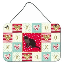 Carolines Treasures CK5761DS812 European Burmese Cat Love Wall or Door Hanging Prints 8x12 multicolor