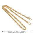 thumbnail image 2 of 39.4"(100cm) Mini Purse Chain Strap Delightful Extending DIY Metal Chains Replacement Straps With Buckles Wide 6mm Gold 1 Pack For Shoulder Body Handbag Jewelry Making Pliers Leaf Pliers Ring for, 2 of 3