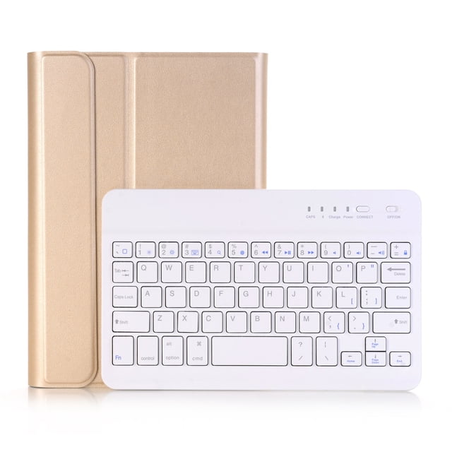 Para Samsung S7 FE Funda con soporte plano con teclado Bluetooth T735