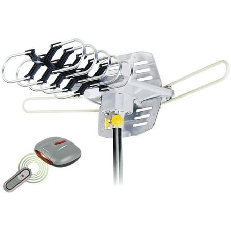 Outdoor Amplified Antenna, 150 Mile Range, 360-degree Rotation Outdoor Amplified Antenna, 150 Mile Range, 360-degree Rotation