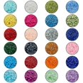 thumbnail image 4 of 6000 cuentas de vidrio de 24 colores 6/0, cuentas de cintura de colores surtidos, mini cuentas de 4 mm de brillo para hacer pulseras de la amistad, abalorios de verano junto al mar., 4 of 9