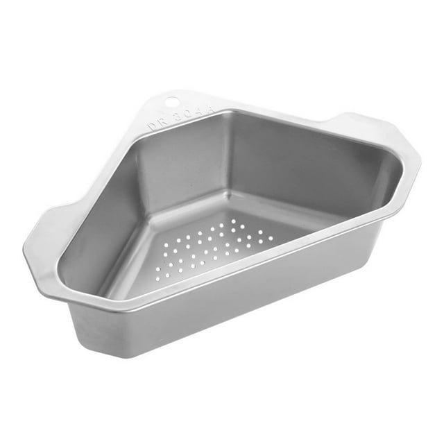 Household Sink Drain Basket Stainless Steel Sink Corner Strainer Kitchen Gadget