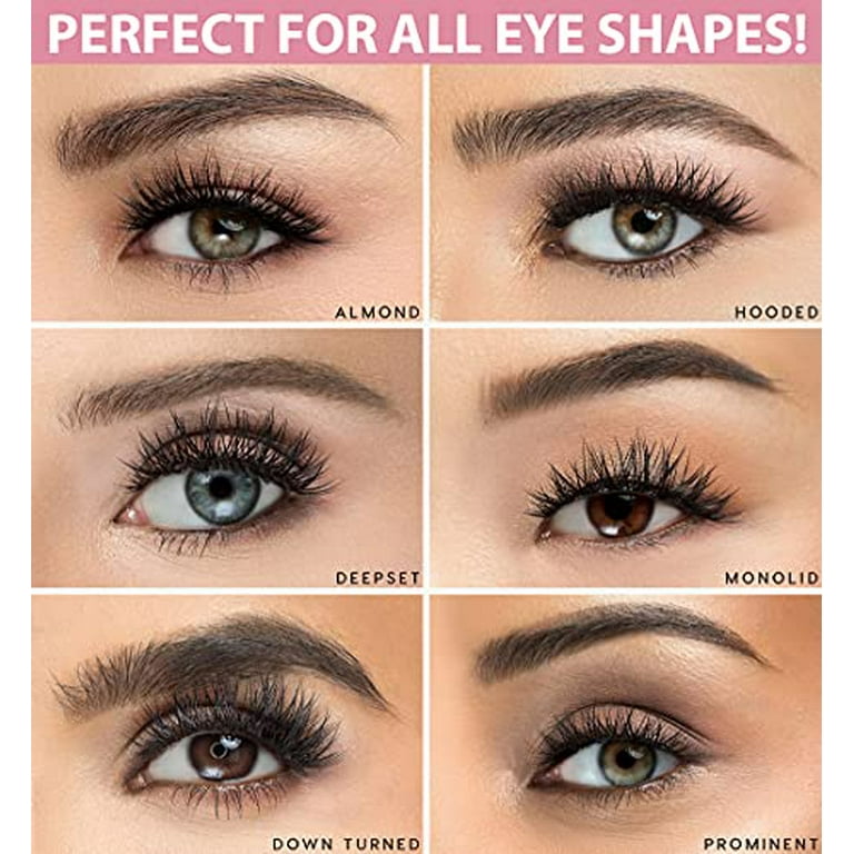 Luxillia Magnetic Lashes with Eyeliner, Most Natural Looking Magnetic Eyelashes Kit with Applicator, Best 8D and 3D Look, Reusable Fake Eye Lash, No Glue, Strongest Liquid Liner - Walmart.com