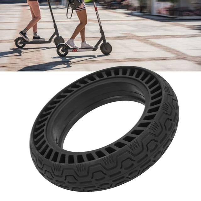 Electric Scooter Wheel, Rubber Electric Scooter Tire Strong Grip 10x2.5-6.5/60/70-6.5 For Riding