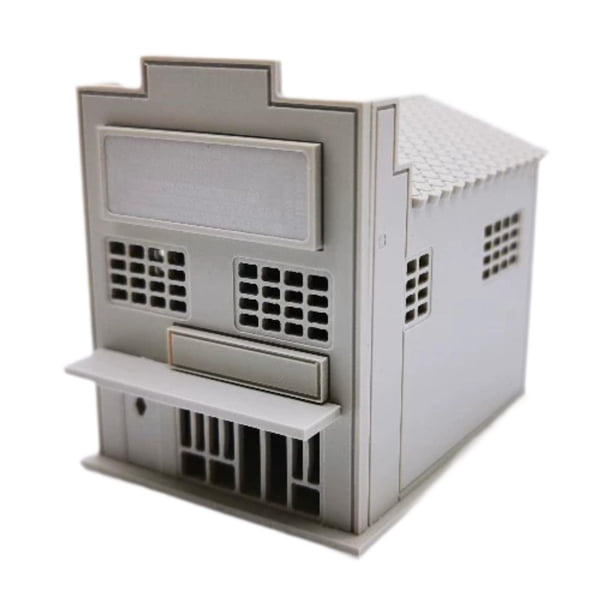 Casa japonesa en miniatura a escala 1/64, maqueta de ferrocarril para pintar. 10.5cmx13.5cmx12.8cm