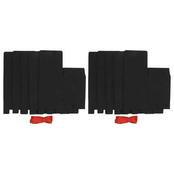 10PCS Bridesmaid Gift Box Tetragonum DIY Groomsmen Gift Box with Ribbon Matte Recyclable Gift Boxes for Product Display Black