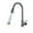 Gun Grey, variant on Black Kitchen Faucet, Single Hole Pull Out Spout Kitchen Sink Mixer Tap, Stream Sprayer Head Chrome/Black Mixer Tap