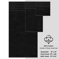 thumbnail image 5 of American Soft Linen Turkish 6 Piece Towel Set, 100% Cotton Premium Soft Bathroom Towels, Black, 5 of 9