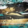 thumbnail image 2 of Villa, Mlli 20x20 Gold Ornate Wood Framed with Double Matting Museum Art Print Titled - Teal Desert, 2 of 4