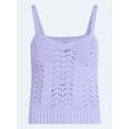 thumbnail image 2 of Scoop Women’s and Women's Plus Crochet Sweater Tank Top with Sweetheart Neck, Sizes XS-4X, 2 of 6