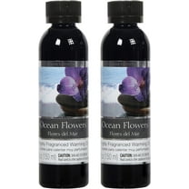 Hosley Set of 2, 5 oz Ocean Flowers Highly Scented Warming Oils