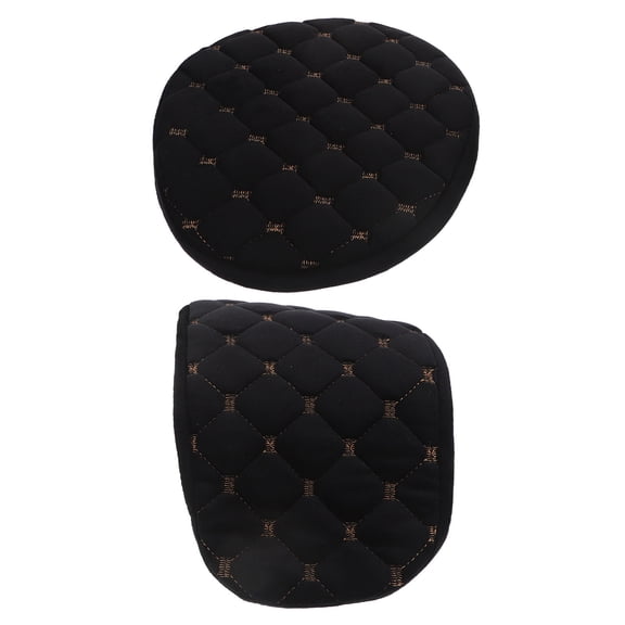 Amosfun Motorcycle Scooter Moped Seat Cover Black Plush Comfortable Winter Riding 1Set