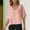 Pink, variant on Olyvenn Womens Tops Summer Short Sleeve T Shirt V Neck Casual Pullover Tops Vintage Boho Blouse Solid Color Travel Outfits Blue XXL