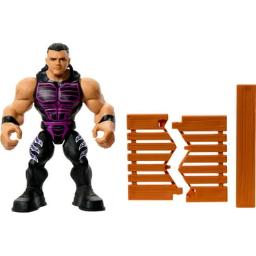 WWE Knuckle Crunchers Dominik Mysterio Action Figure & Accessories, Bone-Crunching Movement, 3.25-inch