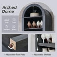 thumbnail image 5 of SinCiDo Arched Bookshelf, 8-Tier Open Shelf Bookcase, Medium Density Fiberboard, 5 of 7