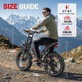 thumbnail image 5 of UL2849 Electric Bike for Adults - Peak 1500W Motor, 20"x4" Fat Tire,48V/17.5AH, Full Suspension, 7-Speed SHIMANO, 5 of 7