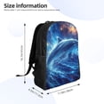 thumbnail image 4 of Disketp Beautiful Ocean Dolphin Mochila Unisex de Apertura Lateral Completa, Mochila para Laptop para Escuela, Trabajo y Viajes, 4 of 8