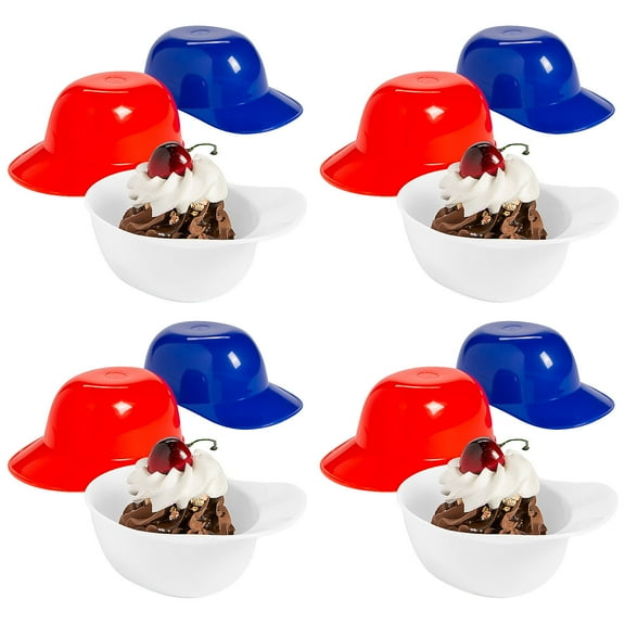 Bulk 60 Pieces Baseball Helmet Snack Bowls