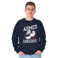 thumbnail image 5 of Popeye Armed Dangerous Biceps Workout Men's Crewneck Sweatshirt Brisco Brands S, 5 of 6