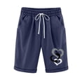thumbnail image 1 of Pantalones Cortos Casuales de Cintura Elástica de Béisbol Impresos, Pantalones de Pijama con Cordón para el Hogar, la Playa, la Ropa de Dormir Y el Uso Diario, 1 of 2