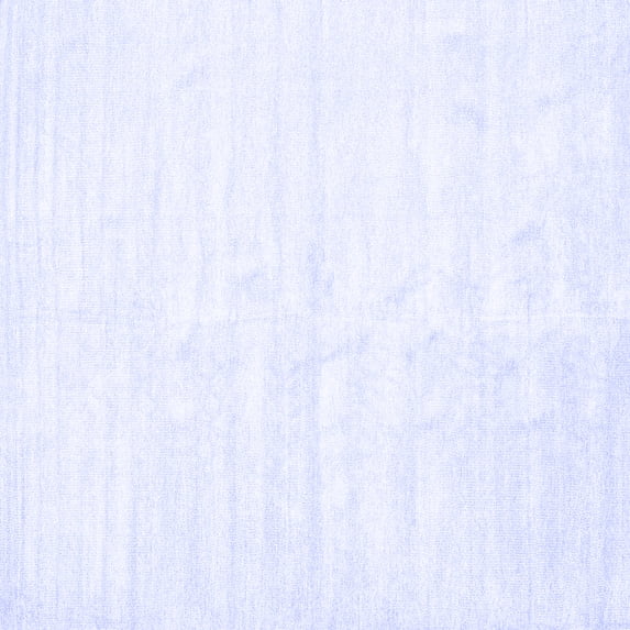 Ahgly Company Machine Washable Indoor Square Solid Blue Modern Area Rugs, 3' Square