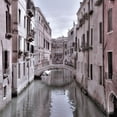 thumbnail image 2 of Frank, Assaf 15x15 Gold Ornate Wood Framed with Double Matting Museum Art Print Titled - Old buildings with small bridge over narrow canal-Venice-Italy, 2 of 4