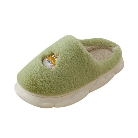 

Womens Slippers Indoor Home Lightweight Winter Cute Cartoon Dog Warm Cotton Slippers Slip on Slippers for Women