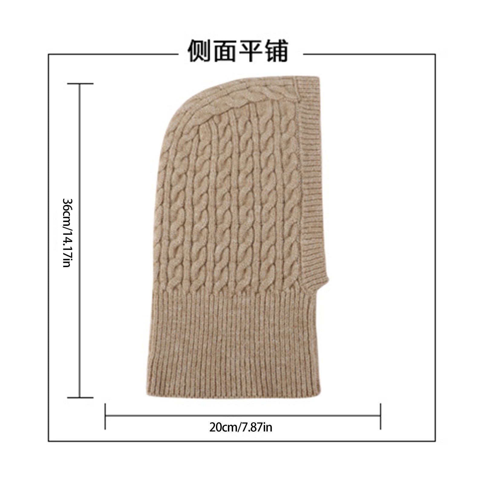 Tanhomme Fleece Hood Cycling Ski Thermal Face-Cover Hat Winter Warm Cap Scarf for Cold Weather Winter Hats For Men Women Soft Warm Knit Hat Ski Stocking Collars Cap