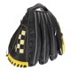 thumbnail image 3 of Sports Baseball Glove 1Pack Durable Softball Mitt For Baseball Supplies 11.5 Inch Yellow Black Perfect For General Competition, 3 of 3