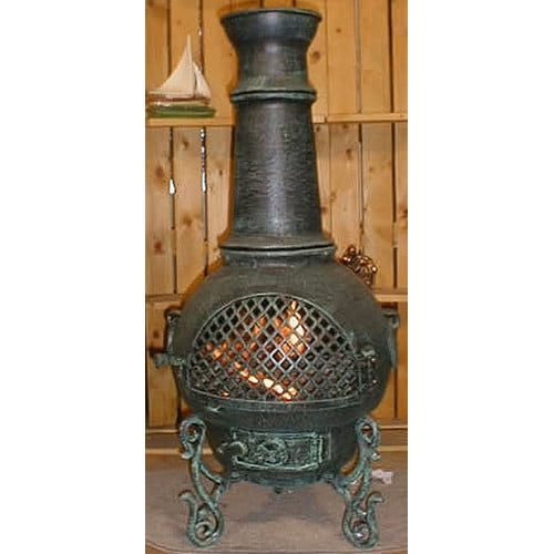 The Blue Rooster Gatsby Style Aluminum Wood Burning Chiminea by The Blue Rooster