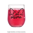thumbnail image 4 of Vaso Crisa de Vidrio Modelo Stemless Cat Mom Transparente, 4 of 4