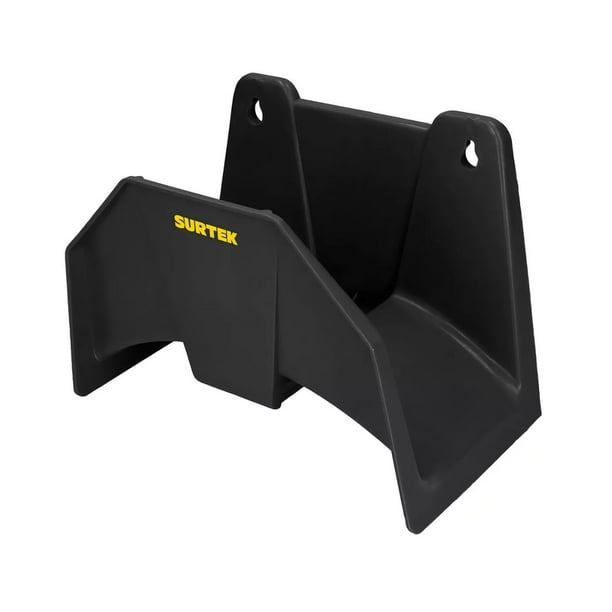 Porta Manguera Surtek PMS20 Montable Pared Sencillo 10 - 30 m Polopropileno Negro Exterior