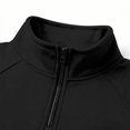 thumbnail image 7 of Fleece Pullover for Men Ghalytn Quarter Zip Raglan Sleeve Sweatshirt - Warm Casual Top for Daily Outings, 7 of 7