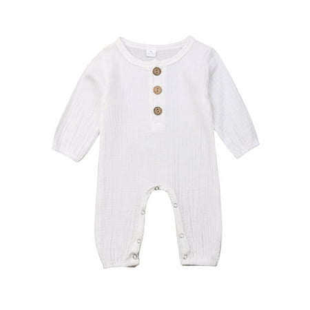 

VIKING GLORY Toddler Baby Boys Girls Linen Clothes Romper Bodysuit Jumpsuit Summer One-Pieces