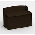 KidKraft Fill with Fun Wooden Toy Box with Safety Hinges, Espresso
