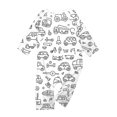 thumbnail image 4 of CCRFTGI Family Matching Pajama Set Colorable Diy Hand Painted Tops and Pants Set 2 Piece Cartoon Color Your Own Pajamas Funny Cute Coloring Sleepwear Set Baby 18 Months, 4 of 4