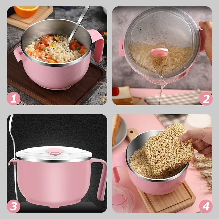 BAQAI Portion Control Bowls Rice Bowl, Kitchen Rice Noodle Bowl,  Enamel Bowl, Enamel Bowl (Size : 16cm): Rice Bowls
