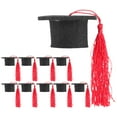thumbnail image 1 of EeaseCA 10pcs Mini Graduation Cap Bottle Toppers Doctoral Hats Wine Bottle Caps, 1 of 7