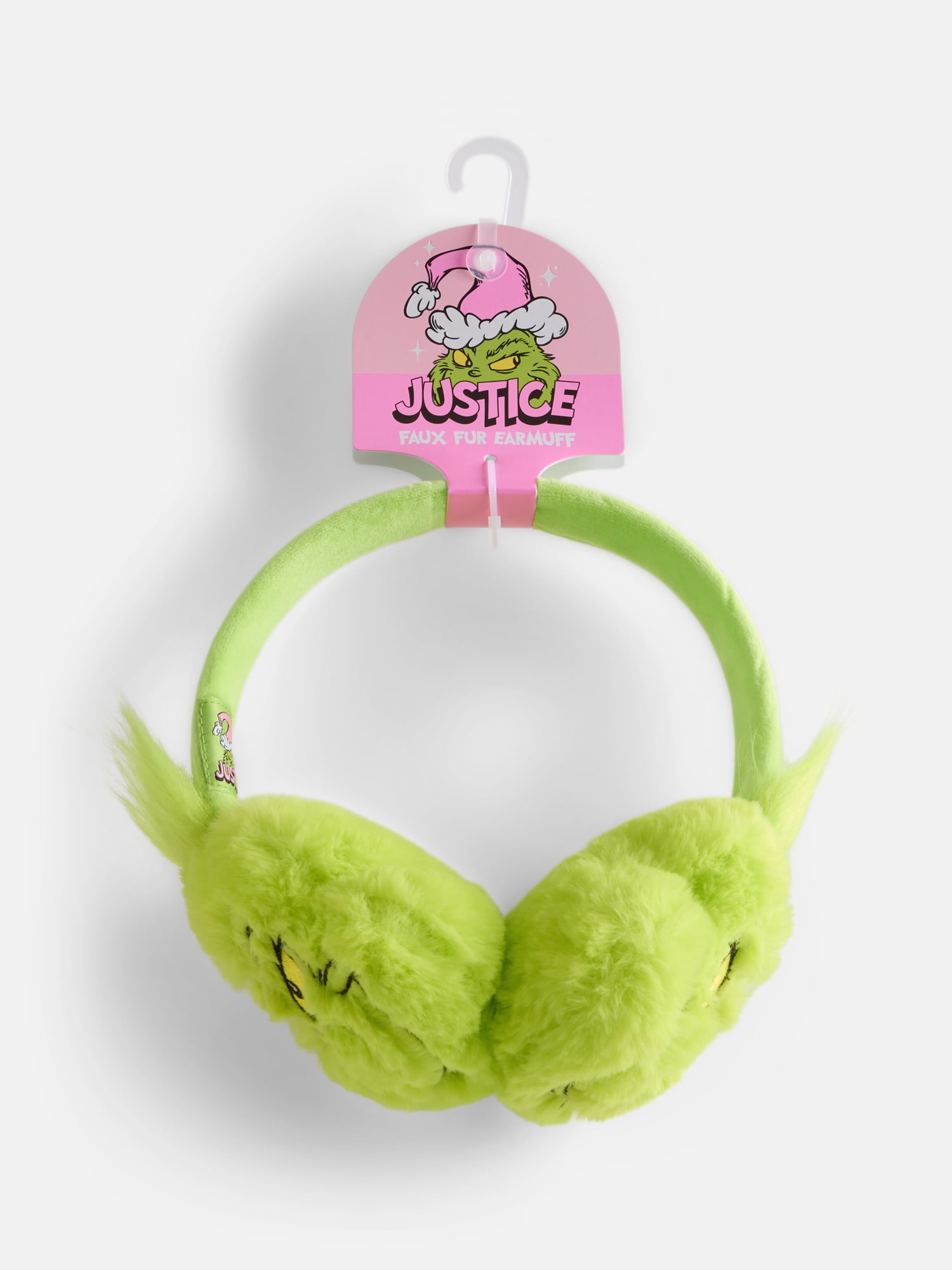 Justice Girls x Dr. Seuss' The Grinch Faux Fur Earmuffs, Green